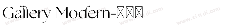 Gallery Modern字体转换
